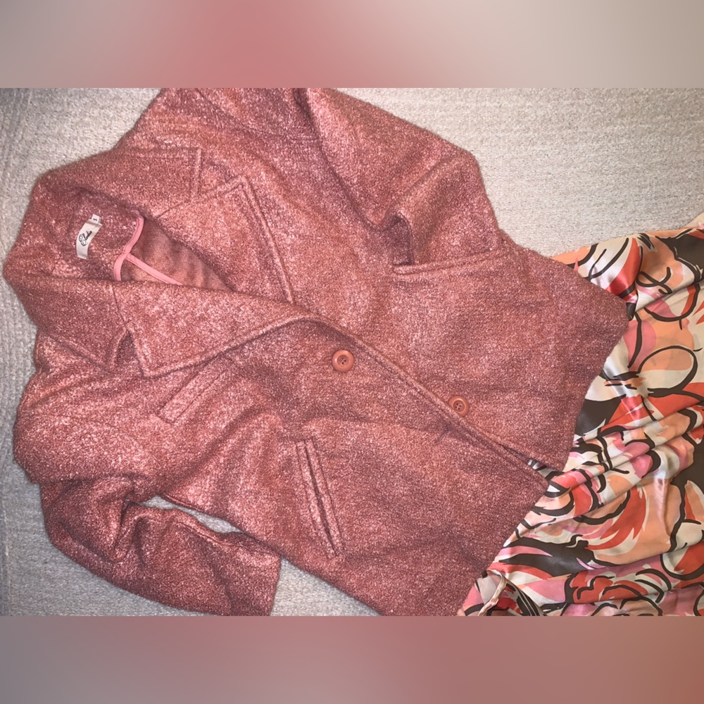 ♥️Final sale. Elodie Boucle Coral Jacket